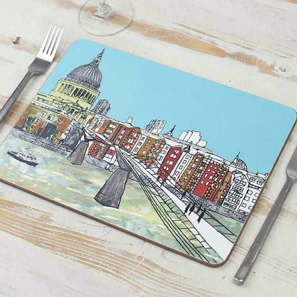 emmeline simpson Millennium Bridge London Placemat