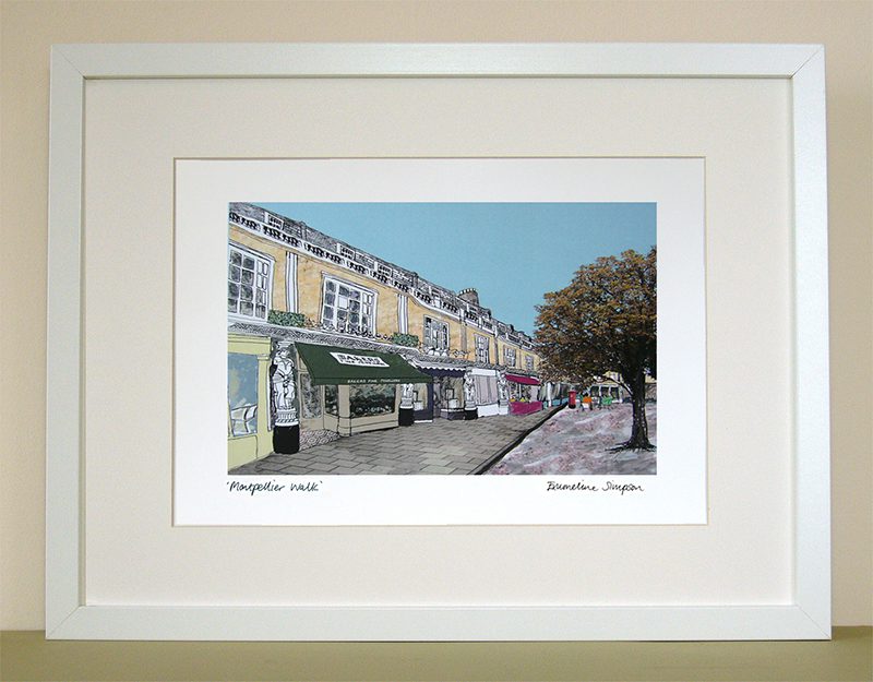emmeline simpson Montpellier Walk Cheltenham Print