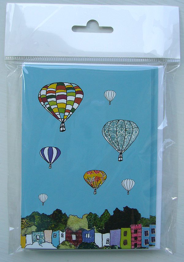 Emmeline Simpson Pack Of 8 Balloons Notecards