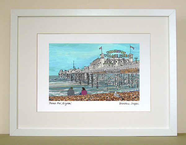emmeline simpson Palace Pier Brighton A4 Print