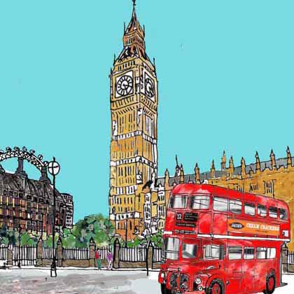 Emmeline Simpson Parliament Square London Print
