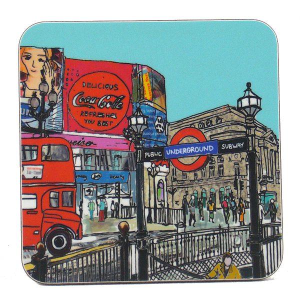 Emmeline Simpson Piccadilly Circus London Coaster