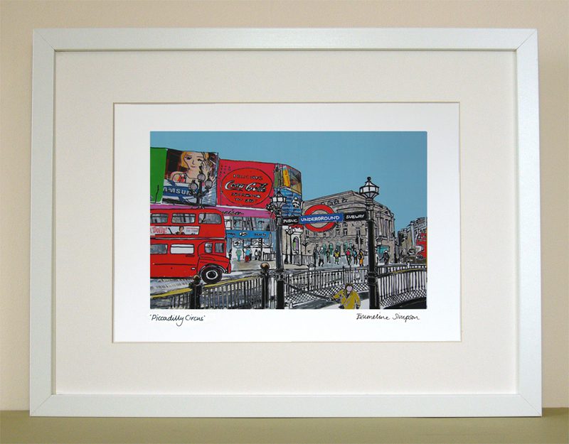 emmeline simpson Piccadilly Circus London Print