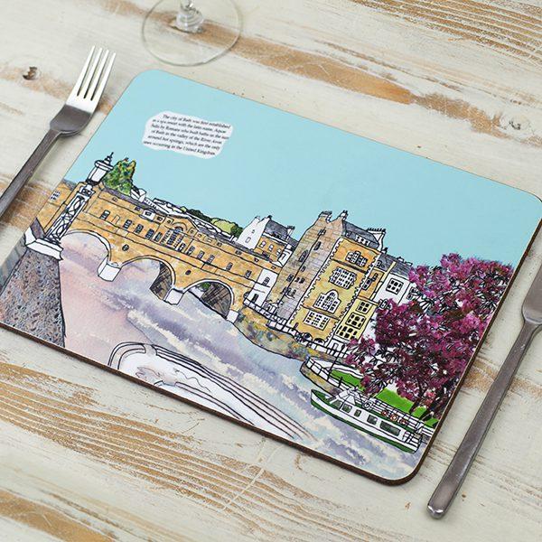 emmeline simpson Pulteney Bridge Bath Placemat