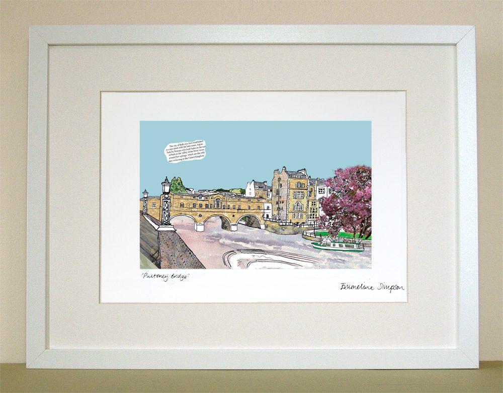 emmeline simpson Pulteney Bridge Bath Print