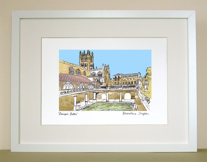 emmeline simpson Roman Baths Print