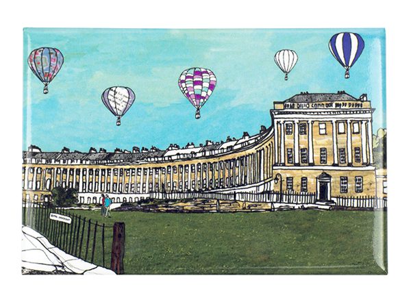 Emmeline Simpson Royal Crescent Bath Fridge Magnet