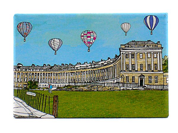 emmeline simpson Royal Crescent Bath Fridge Magnet
