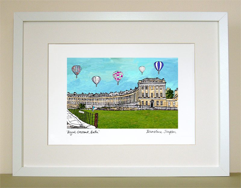 emmeline simpson Royal Crescent Bath Print