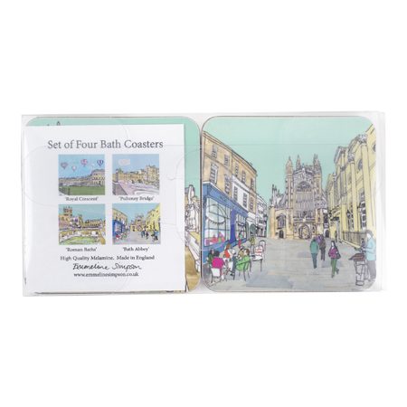 Emmeline Simpson Set Of Four Bath Coasters