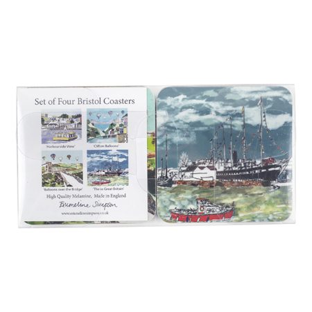 Emmeline Simpson Set Of Four Bristol Coasters
