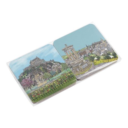 Emmeline Simpson Set Of Four Edinburgh Coasters