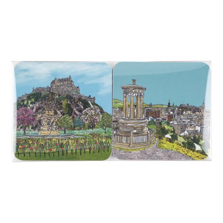 Emmeline Simpson Set Of Four Edinburgh Coasters