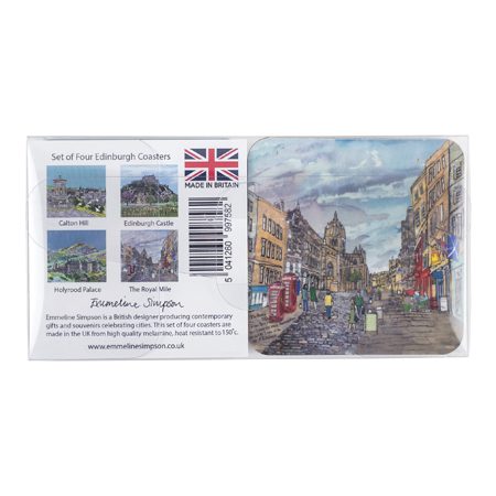 Emmeline Simpson Set Of Four Edinburgh Coasters
