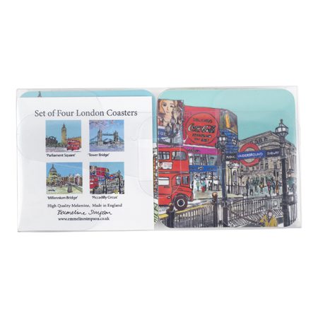 Emmeline Simpson Set Of Four London Coasters