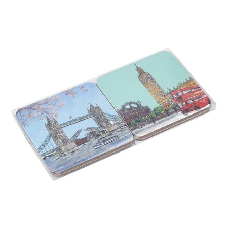 Emmeline Simpson Set Of Four London Coasters