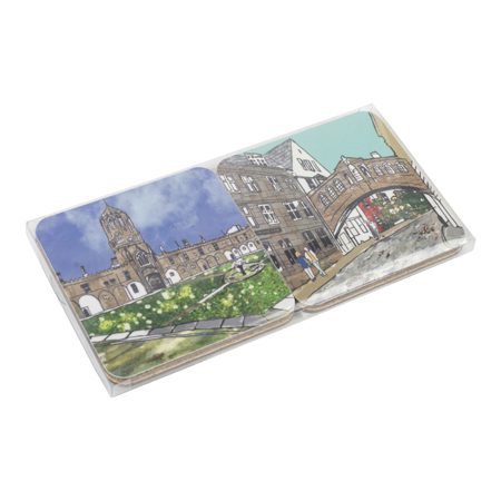 Emmeline Simpson Set Of Four Oxford Coasters