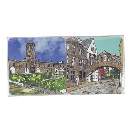 Emmeline Simpson Set Of Four Oxford Coasters