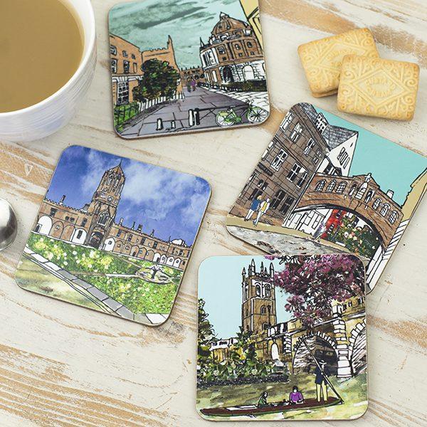 emmeline simpson Set of Four Oxford Coasters