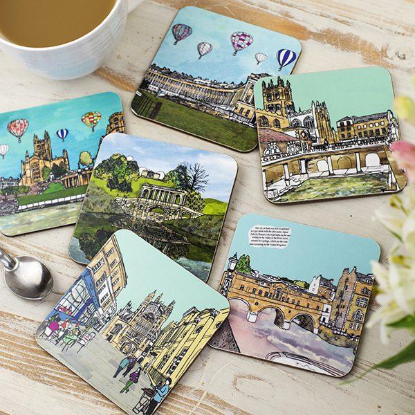 emmeline simpson Set of Six Bath Coasters