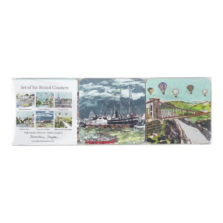 Emmeline Simpson Set Of Six Bristol Coasters