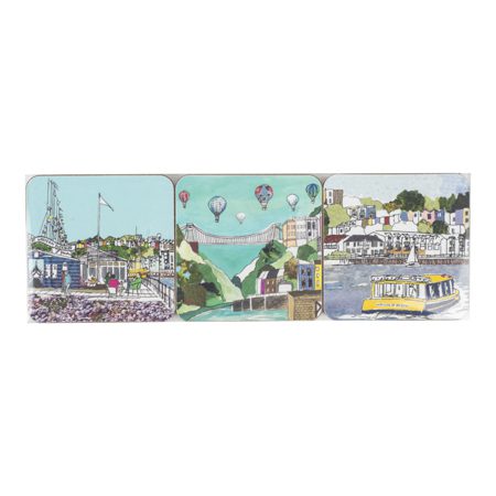 Emmeline Simpson Set Of Six Bristol Coasters