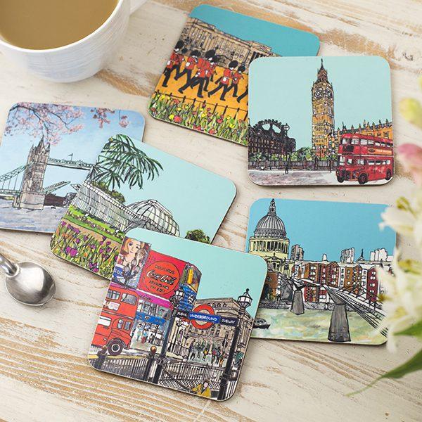 emmeline simpson Set of Six London Coasters