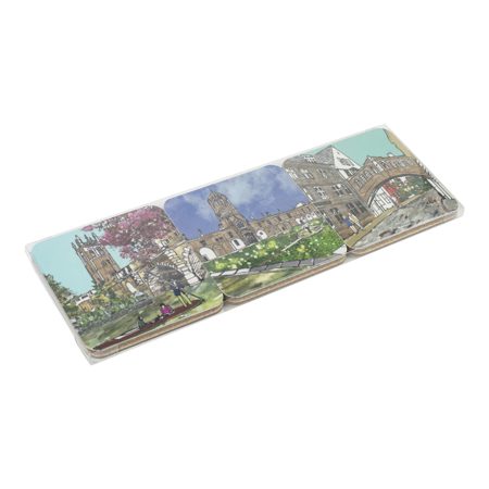 Emmeline Simpson Set Of Six Oxford Coasters