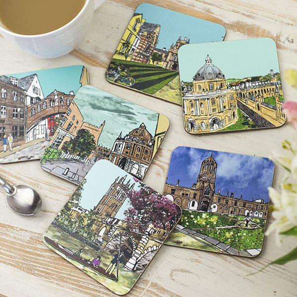 emmeline simpson Set of Six Oxford Coasters