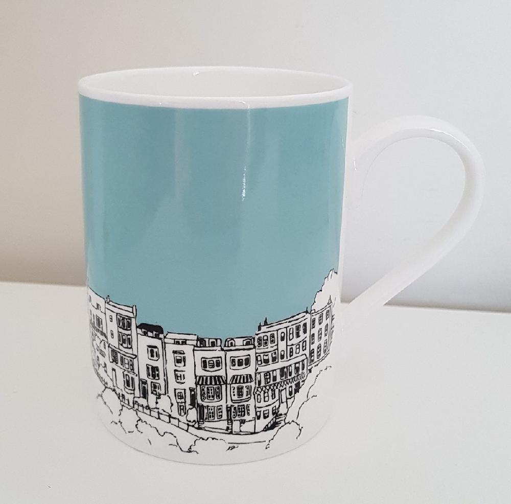 Emmeline Simpson Sion Hill Mug Aqua