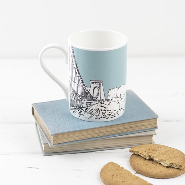 Emmeline Simpson Sion Hill Mug Aqua