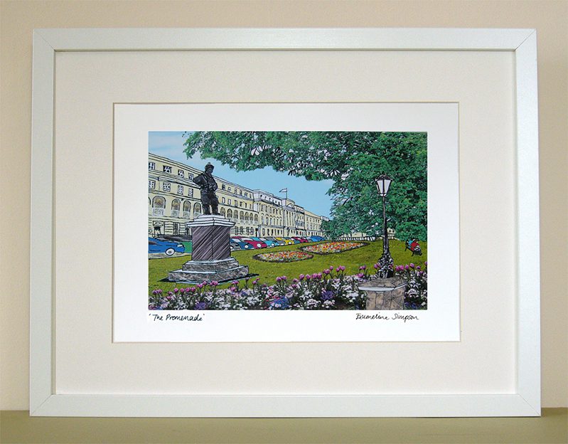 emmeline simpson The Promenade Cheltenham Print