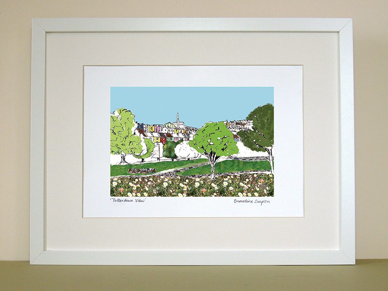 emmeline simpson Totterdown View Bristol Print