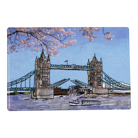 emmeline simpson Tower Bridge London Fridge Magnet