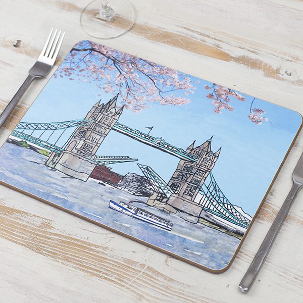 emmeline simpson Tower Bridge London Placemat