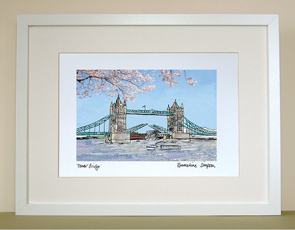 emmeline simpson Tower Bridge Print