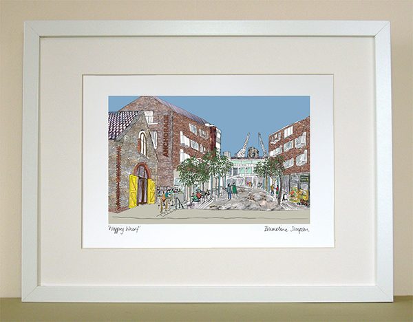 emmeline simpson Wapping Wharf Bristol Print