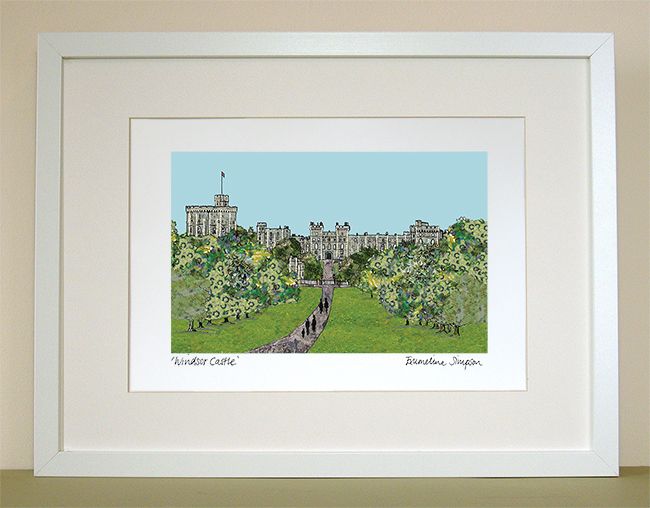 emmeline simpson Windsor Castle A4 Signed Print