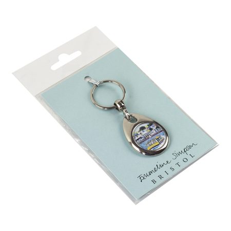 Emmeline Simpson Harbourside View Bristol Metal Keyring