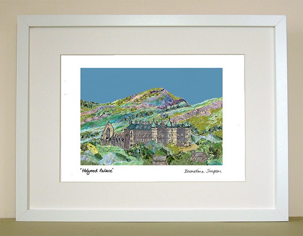 emmeline simpson Holyrood Palace Edinburgh A4 Print