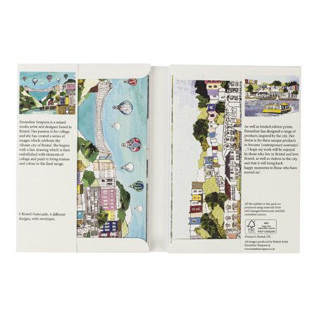 Emmeline Simpson Images Of Bristol Set Of 8 Notecards