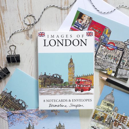 Emmeline Simpson Images Of London Set Of 8 Notecards