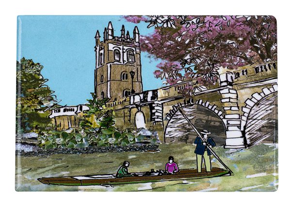 Emmeline Simpson Magdalen Bridge Oxford Fridge Magnet