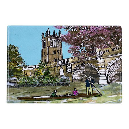 emmeline simpson Magdalen Bridge Oxford Fridge Magnet