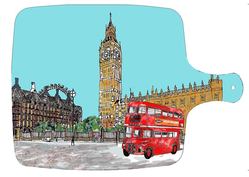 emmeline simpson Parliament Square London Chopping board