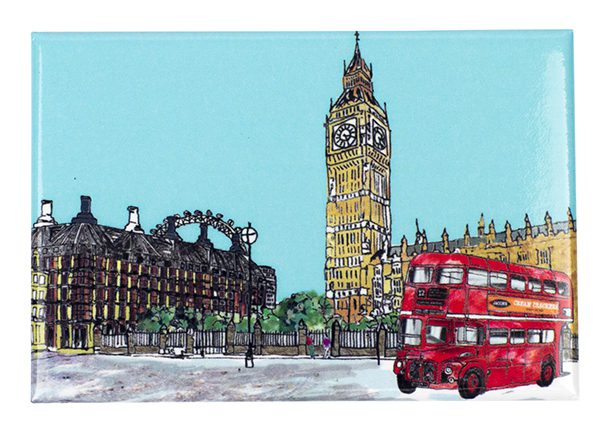 Emmeline Simpson Parliament Square London Fridge Magnet