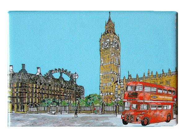 emmeline simpson Parliament Square London Fridge Magnet