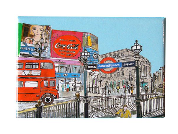 emmeline simpson Piccadilly Circus London Fridge Magnet