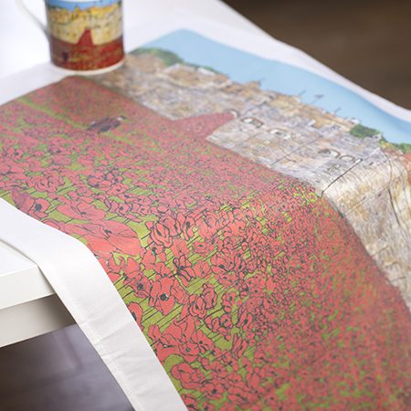 Emmeline Simpson Poppies At The Tower Of London Tea Towel
