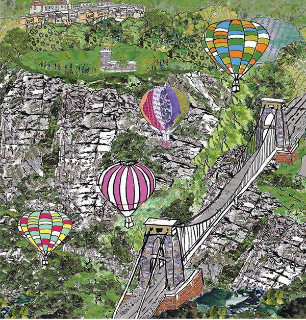 emmeline simpson ‘The Bridge from Above’ Bristol Print